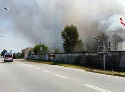 incendio castellanza ex crespi legnano