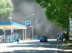 Incendio Castellanza via Diaz/2 - le foto dei lettori