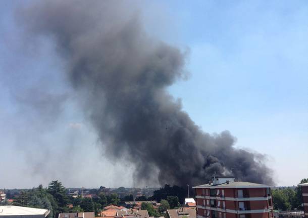 Incendio Castellanza via Diaz