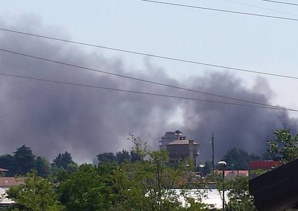 Incendio Castellanza via Diaz