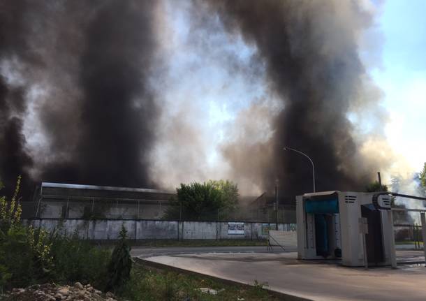 Incendio Castellanza via Diaz