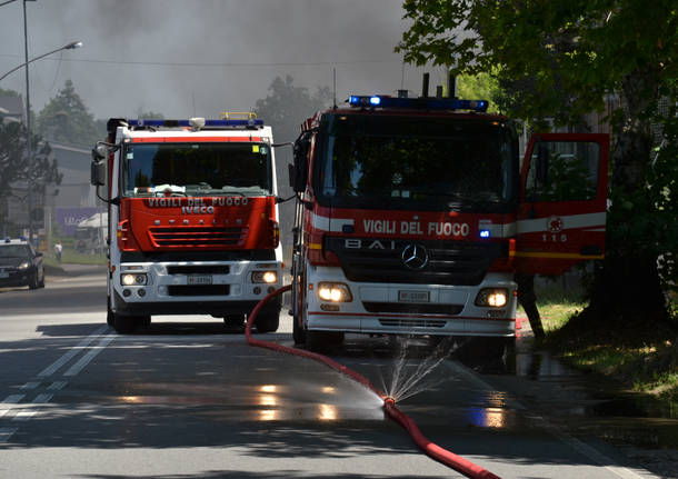 Incendio Castellanza via Diaz
