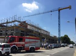 Incidente sul lavoro in via Legnano