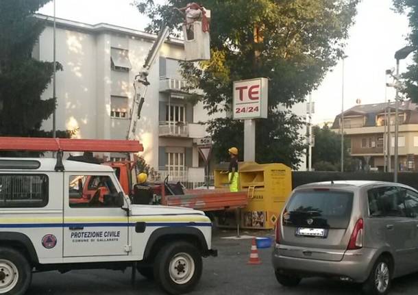 intervento protezione civile gallarate giugno 2016