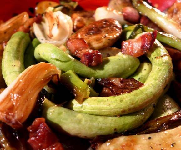 Liégeoise di zucchine e calçots