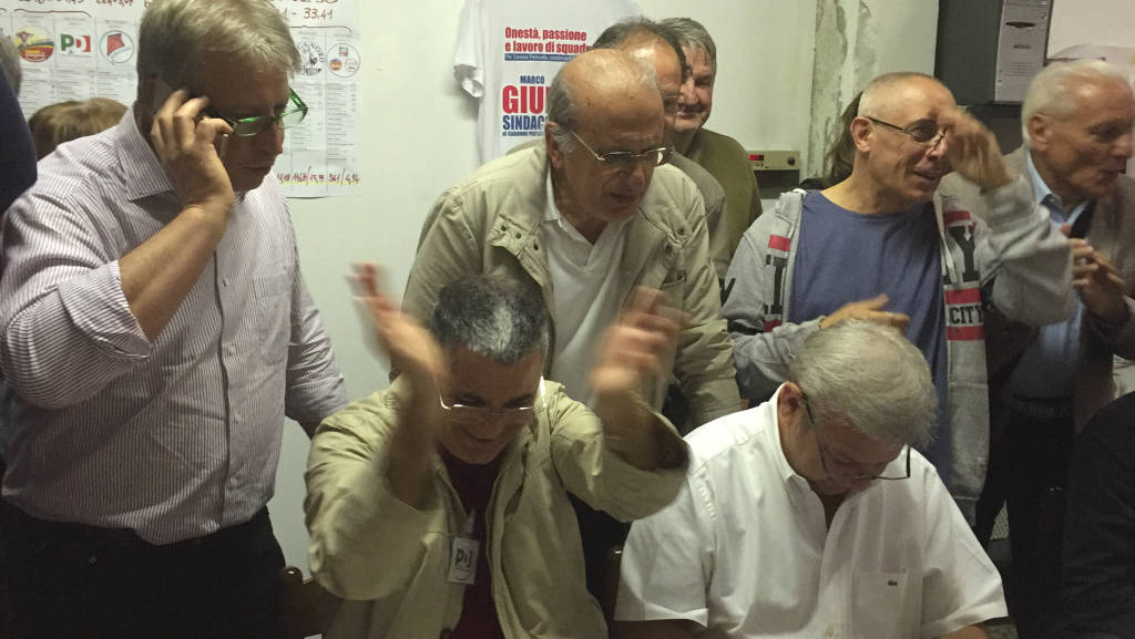 Marco Giudici, la notte elettorale da sindaco