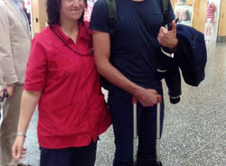 Mika in partenza da Malpensa