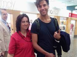 Mika in partenza da Malpensa