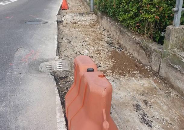 Nuova rotonda all'ospedale Galmarini