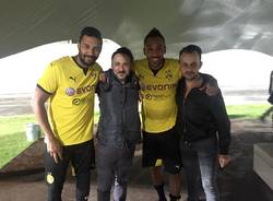 Pierre Emerick Aubameyang allo stadio Franco Ossola di Varese