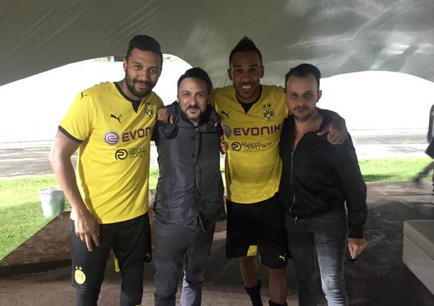 Pierre Emerick Aubameyang allo stadio Franco Ossola di Varese