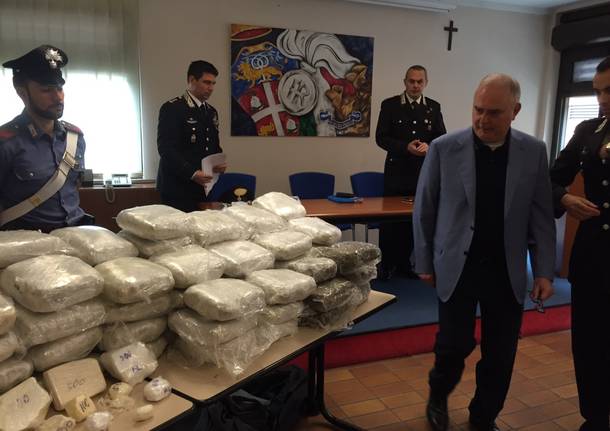 sequestro caocaina marijuana castellanza carabinieri gianluigi fontana