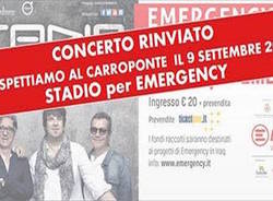 stadio concerto rinviato