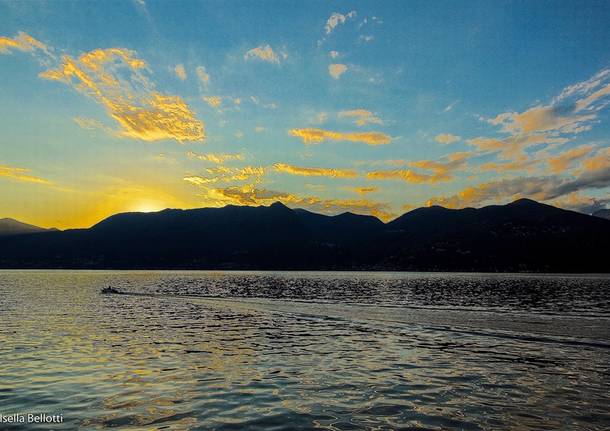tramonto lago maggiore luino isella bellotti