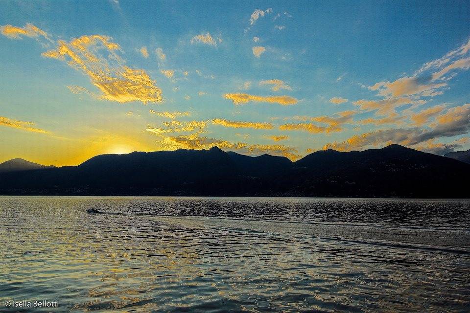 tramonto lago maggiore luino isella bellotti