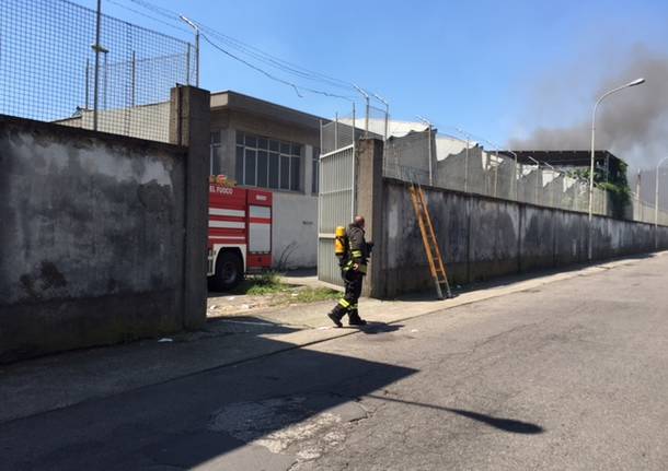 vigili del fuoco incendio ex crespi