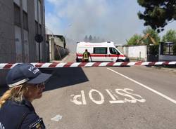 vigili del fuoco incendio ex crespi