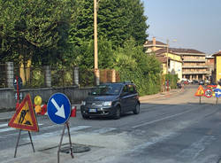 Cantiere stradale tra il Ponte e Villa Augusta