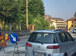 Cantiere stradale tra il Ponte e Villa Augusta