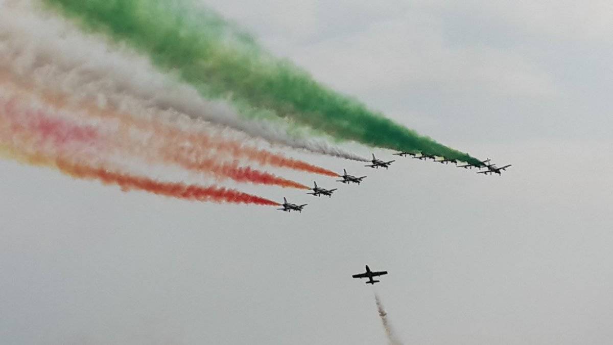 Le Frecce Tricolori sul Lago Maggiore