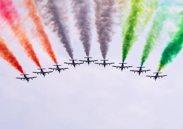 Le Frecce Tricolori sul Lago Maggiore