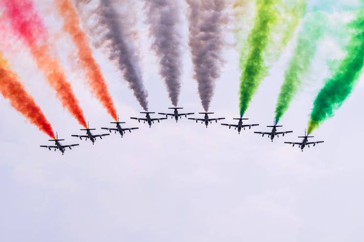 Le Frecce Tricolori sul Lago Maggiore