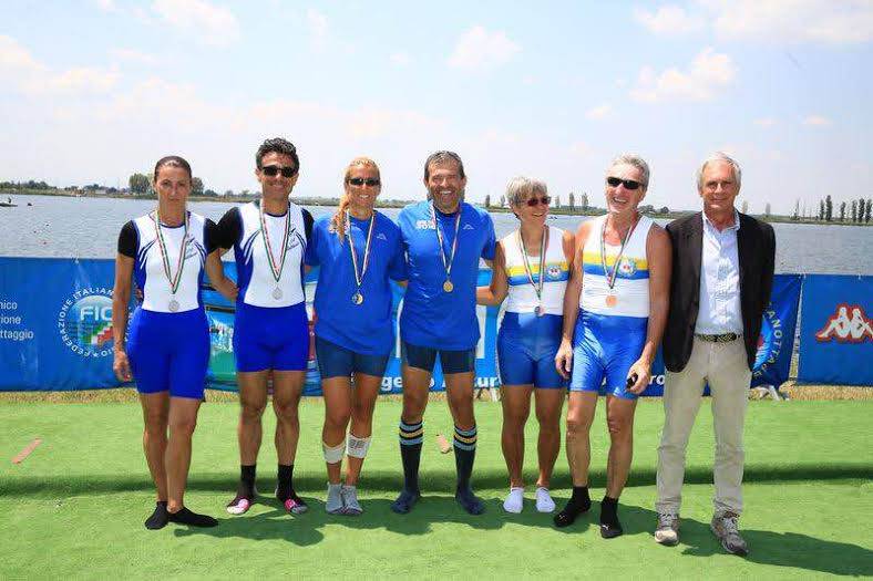 Cinque medaglie per la Canottieri Varese ai campionati italiani master