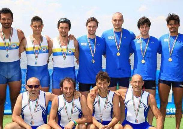 Cinque medaglie per la Canottieri Varese ai campionati italiani master