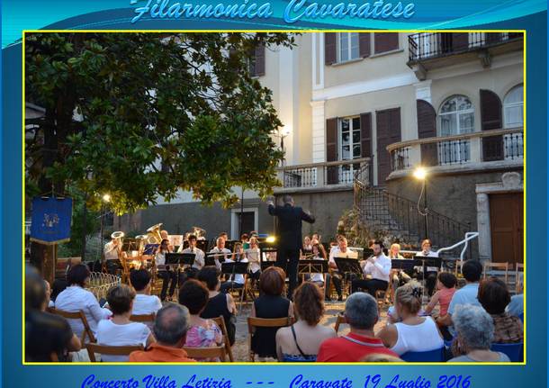 CARAVATE: il ritorno della filarmonica a Villa Letizia