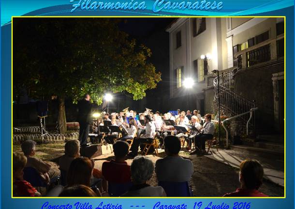 CARAVATE: il ritorno della filarmonica a Villa Letizia