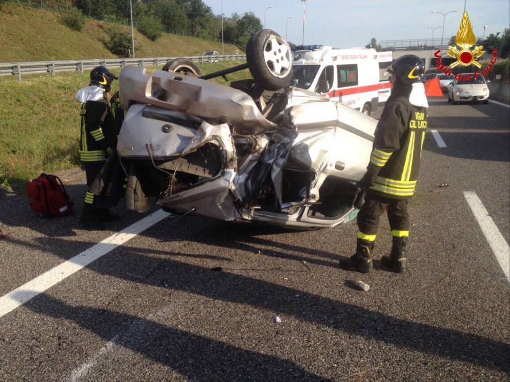 L\'incidente sulla superstrada di Malpensa