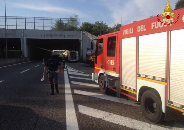 L\'incidente sulla superstrada di Malpensa