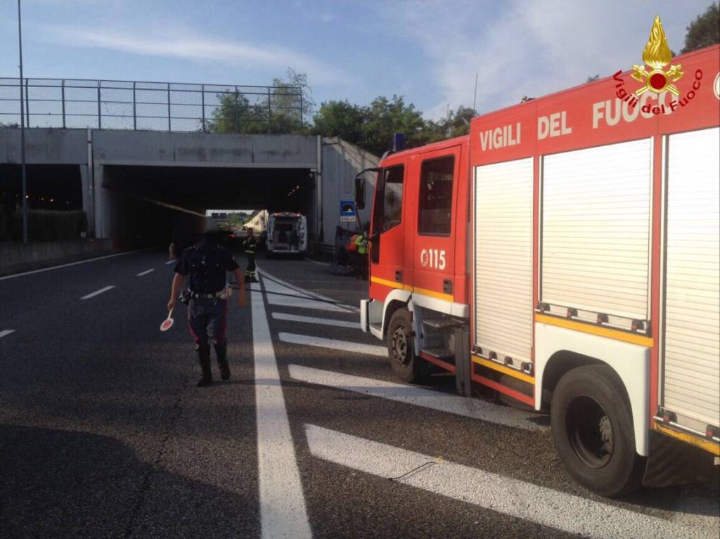 L\'incidente sulla superstrada di Malpensa