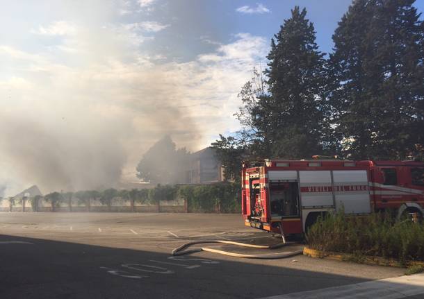 Incendio a Castellanza 14 luglio