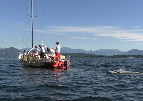 La campagna Goletta dei laghi sulle acque del Lago Maggiore