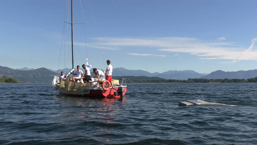 La campagna Goletta dei laghi sulle acque del Lago Maggiore