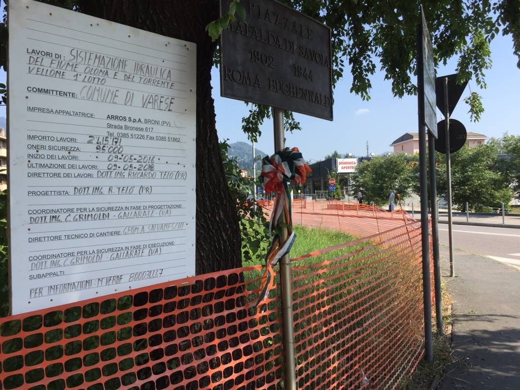 Lavori di contenimento del torrente Vellone