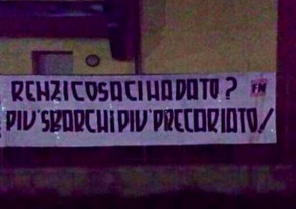 protesta Forza Nuova Samarate