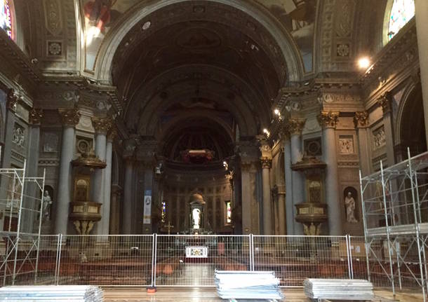 La Basilica di Gallarate in attesa del restauro