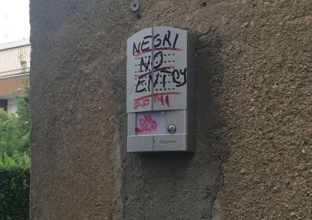 scritte razziste Verghera