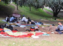 Al campo dei migranti a Como