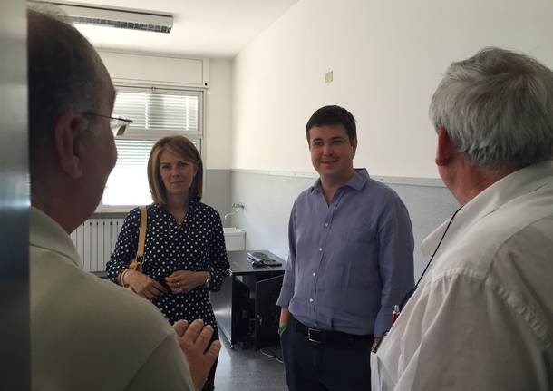 Andrea Cassani sopralluogo scuola Gallarate