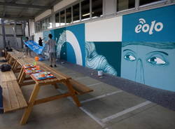 Street art nella sede di Eolo