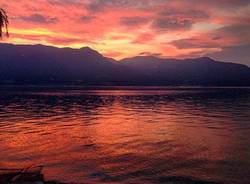 Tramonto sul lago Maggiore