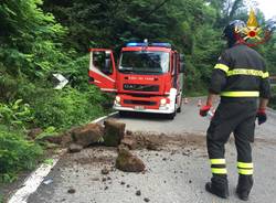 Curando, frana sulla provinciale