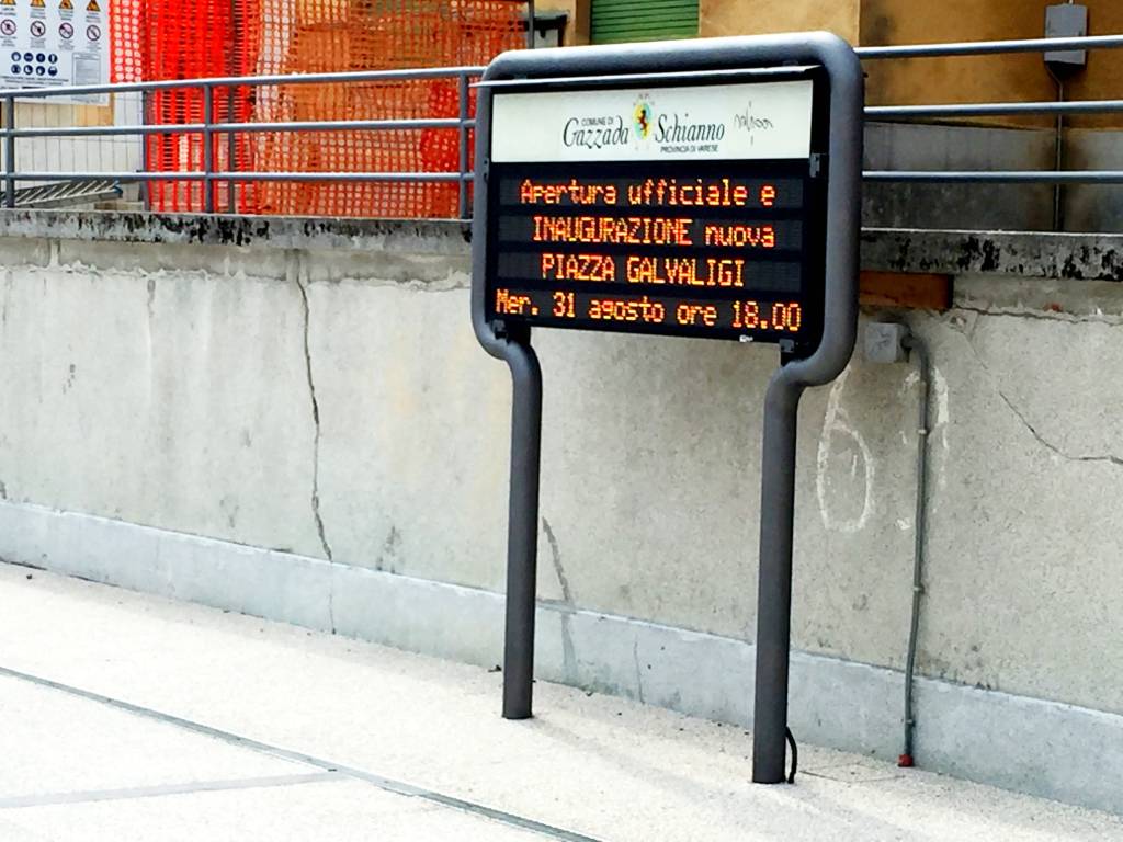 Piazza Galvaligi si prepara ad essere inaugurata