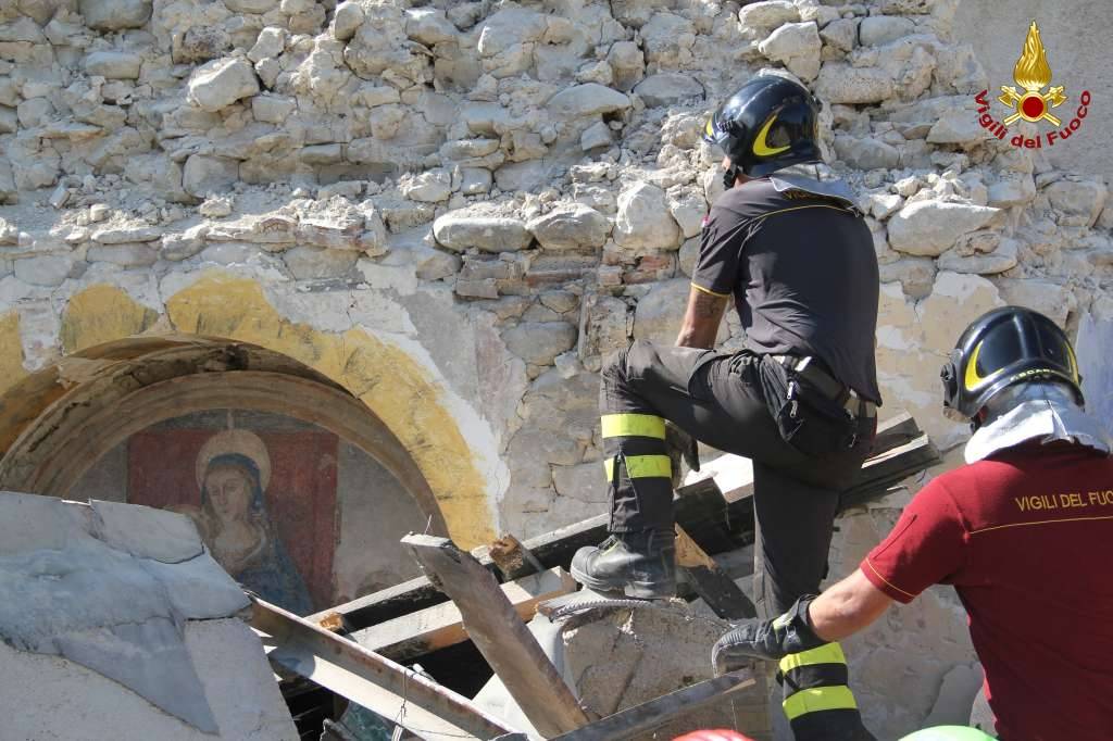 Il salvataggio dei beni artistici dalle macerie