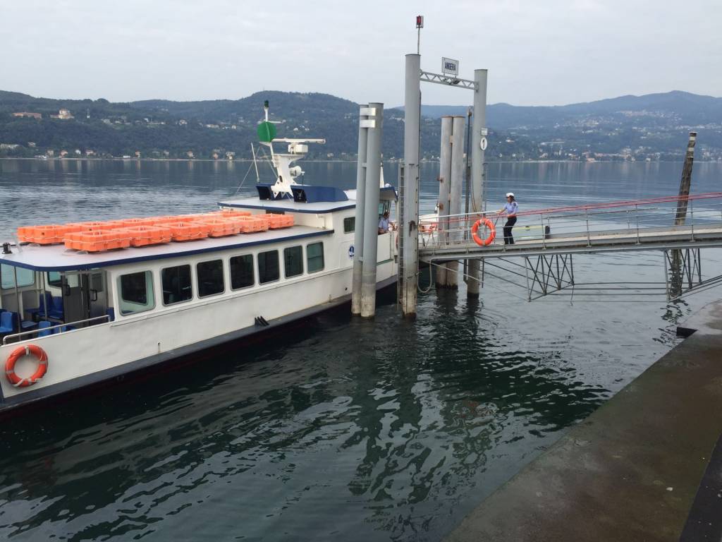 Il Lago Maggiore in secca