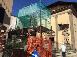 Il restauro della statua di sant'Ambrogio