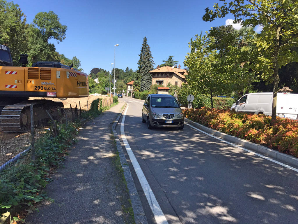 In via Crispi i lavori al Vellone